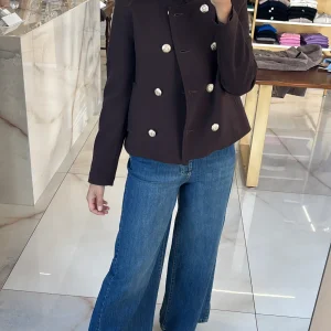 SUSY MIX - CAPPOTTO BOTTONI ORO - MORO