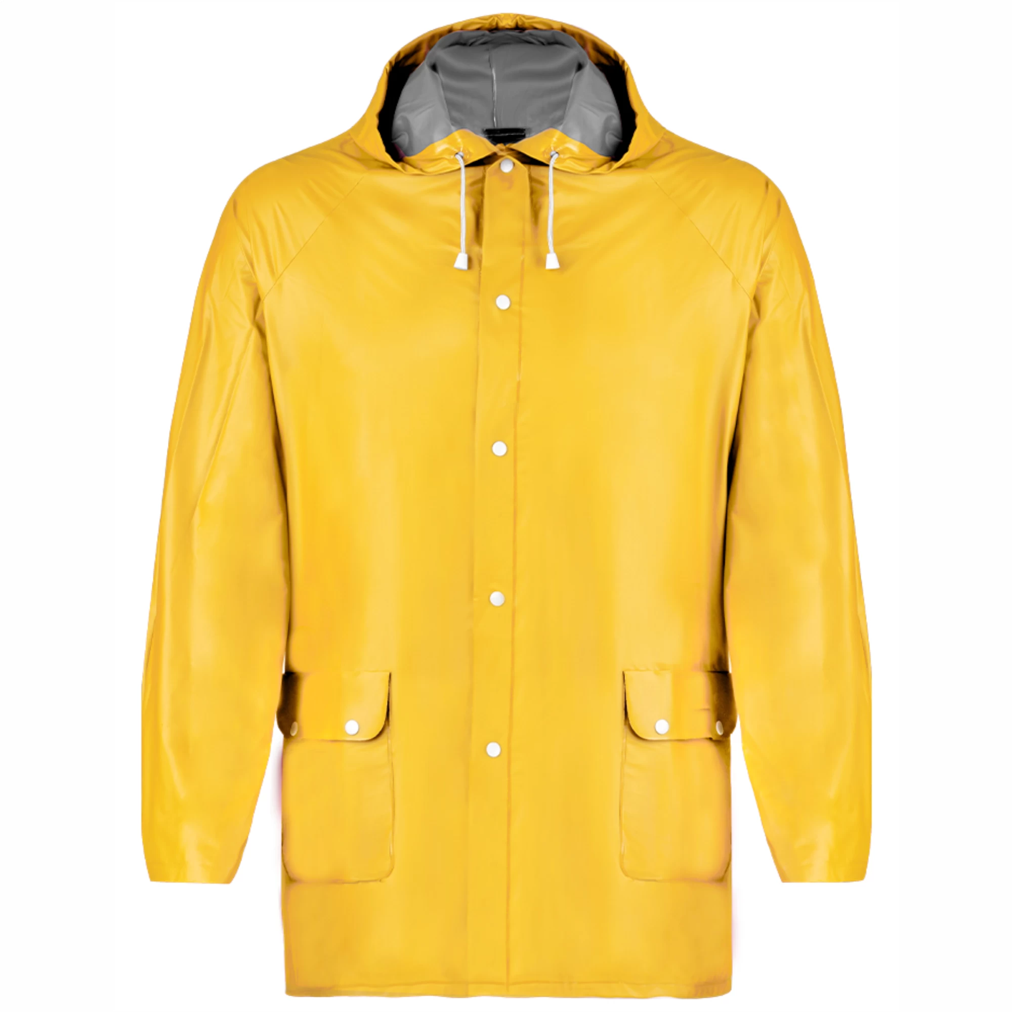 4551 Hinbow Makito | Giacca a Vento da Lavoro | Giubbotto | Impermiabile | in PVC | Con Cappuccio | con Tasche | Kway - immagine 6