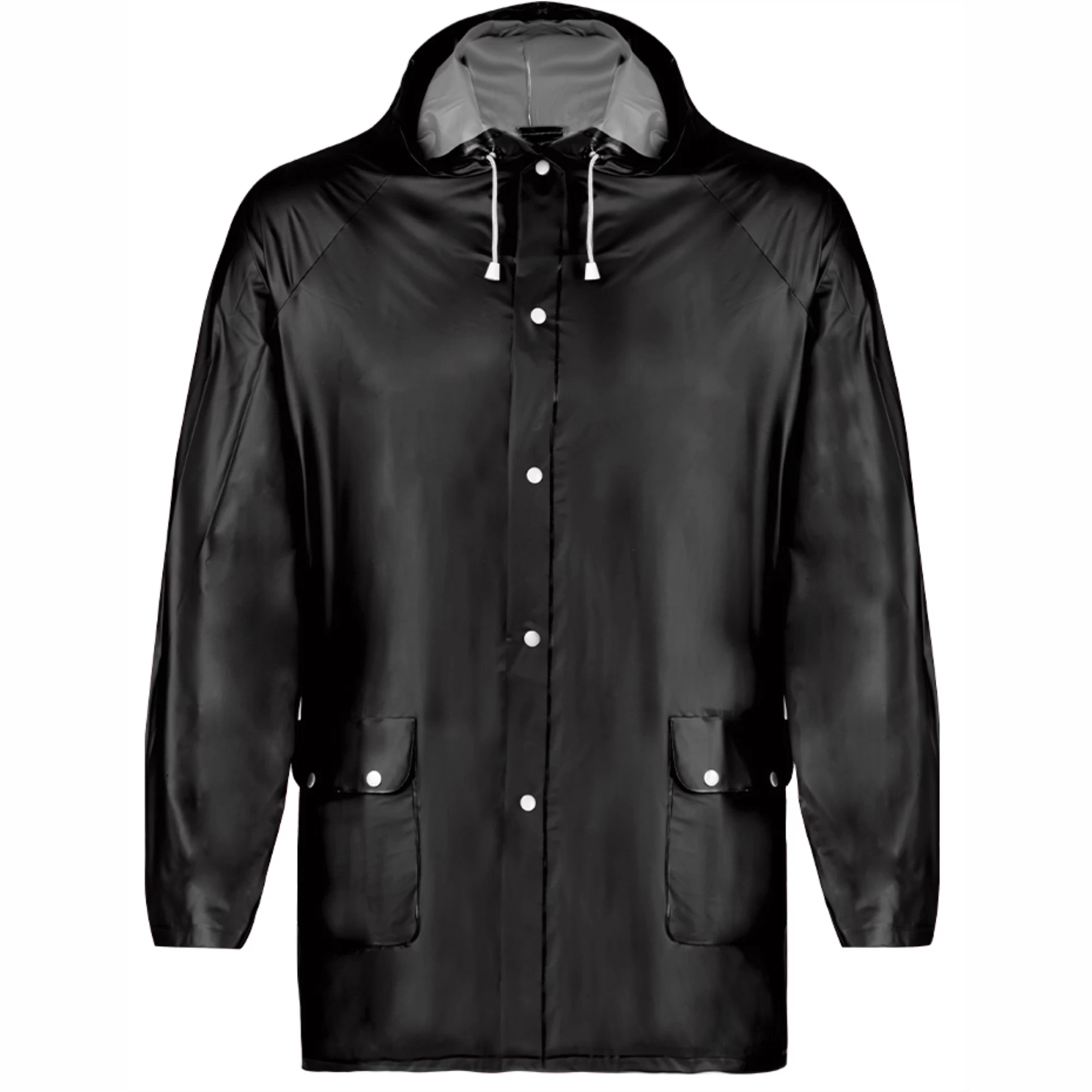 4551 Hinbow Makito | Giacca a Vento da Lavoro | Giubbotto | Impermiabile | in PVC | Con Cappuccio | con Tasche | Kway - immagine 3