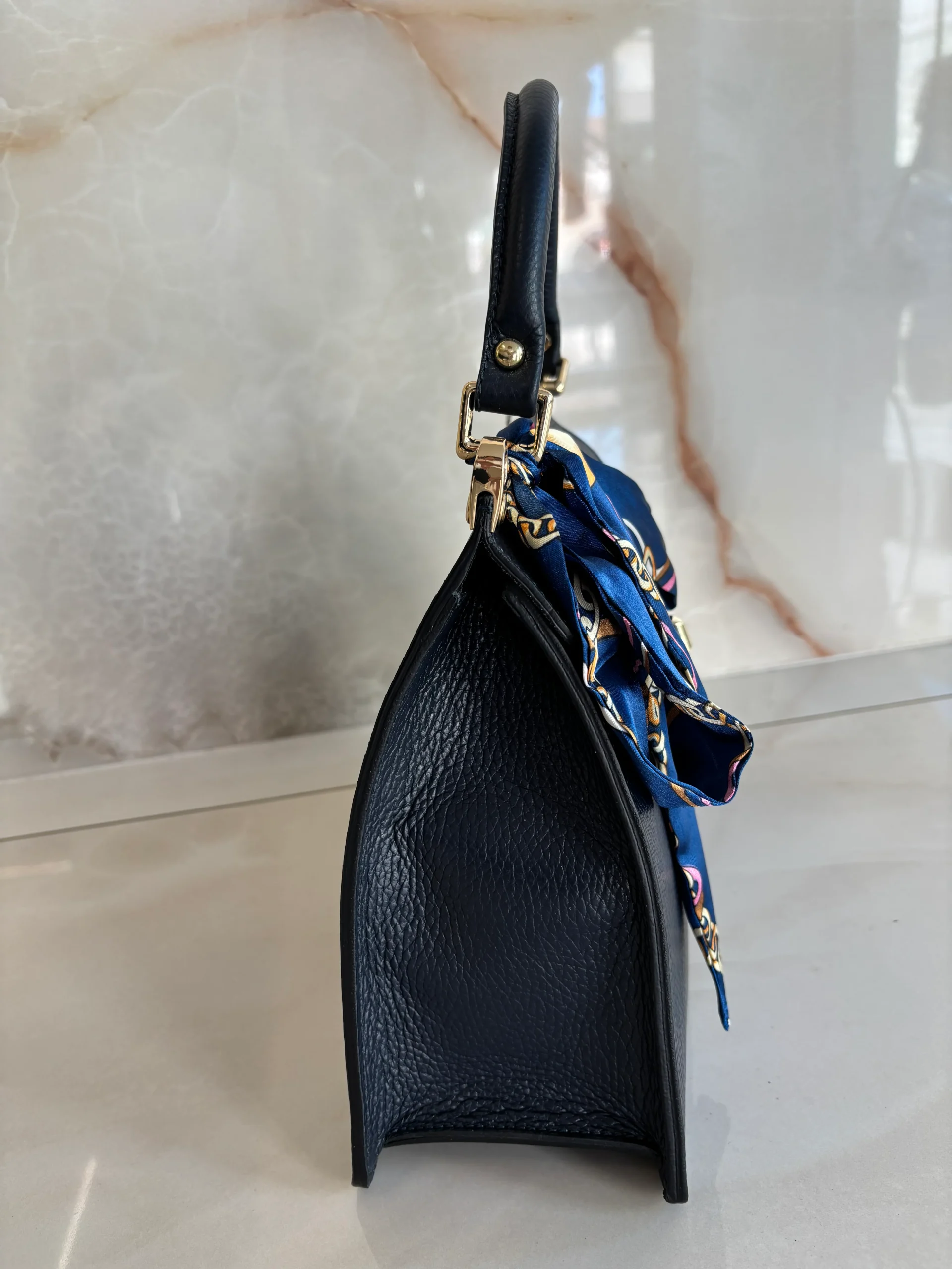 BORSA - FOULARD - BLU NOTTE - immagine 3