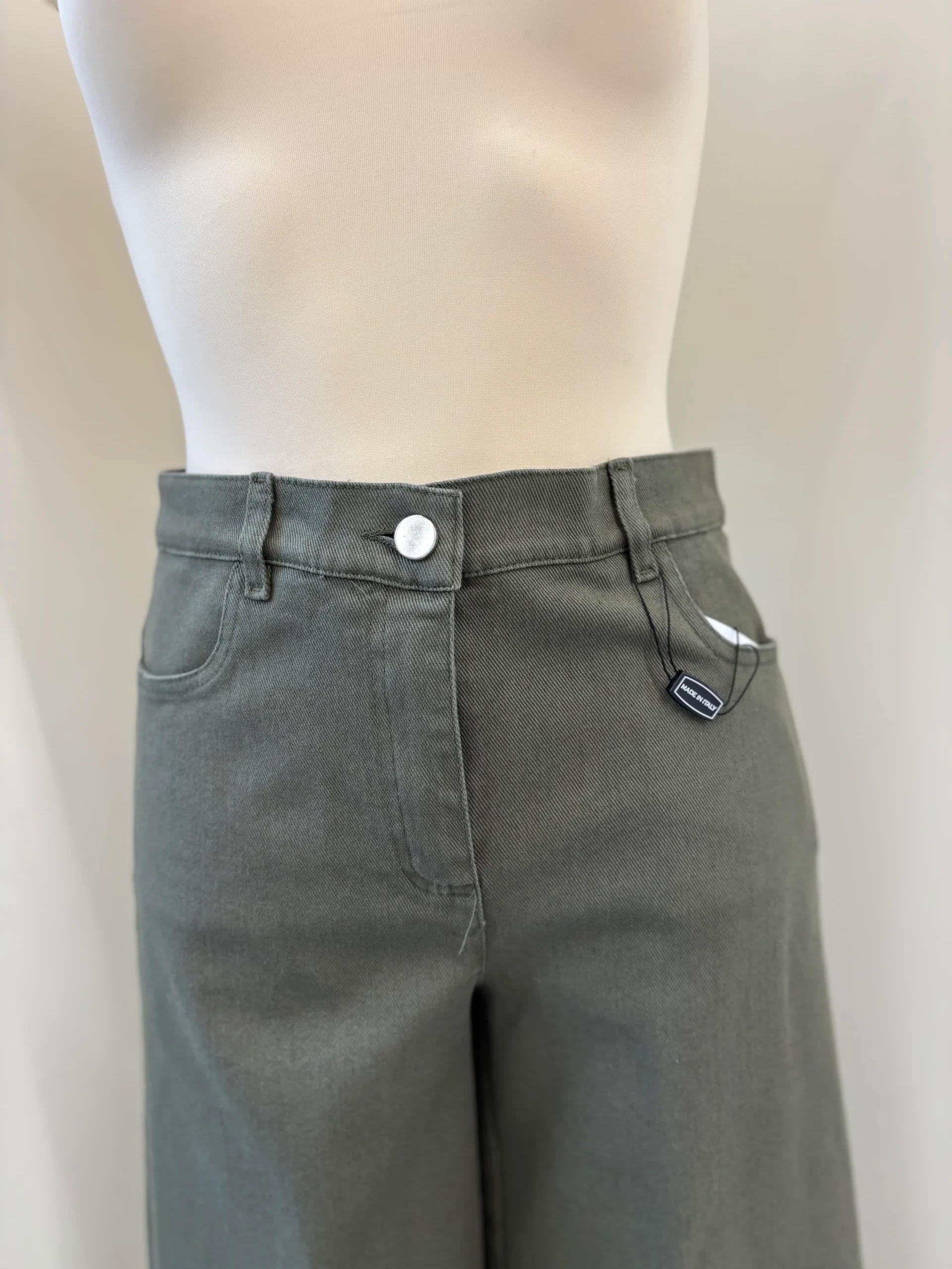 DANIEL & MAYER - JEANS MARTA - VERDE MILITARE - immagine 8