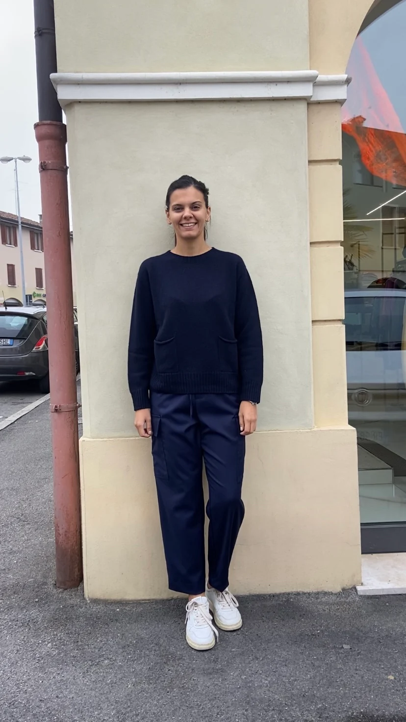 HAVEONE - PANTALONE TASCONATO - BLU - immagine 2