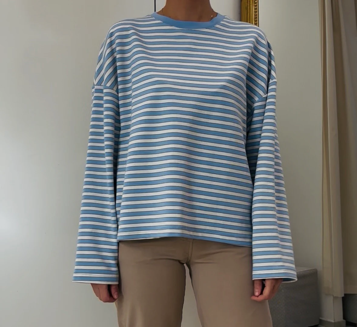 TENSIONE IN - FELPA RIGATA - AZZURRA - immagine 3