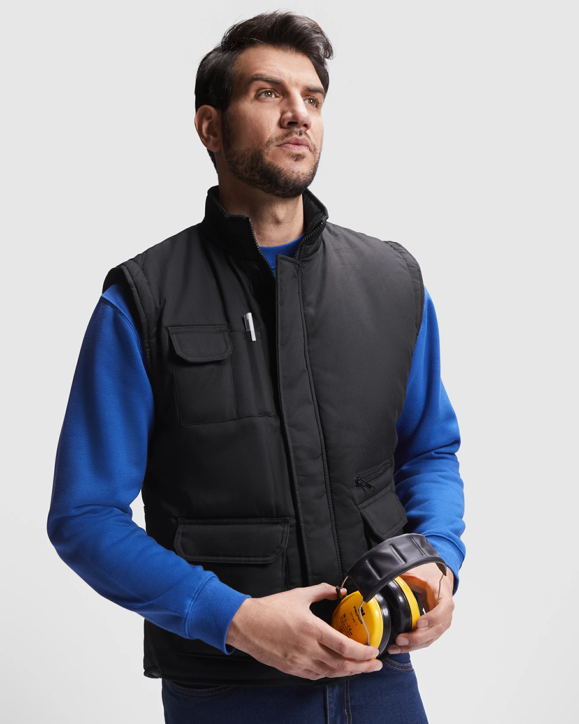 5067 Almanzor Roly | Gilet da Lavoro Multitasche | Smanicato | Uomo | Imbottitura Interna | Collo Alto - immagine 2