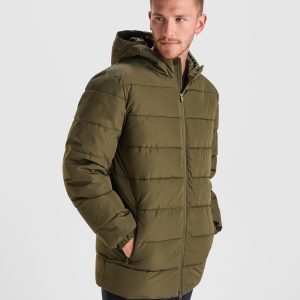 5080 Nepal Uomo Roly | Giubbotto Parka | Imbottito | con Cappuccio Fisso | con Tasche | con Zip