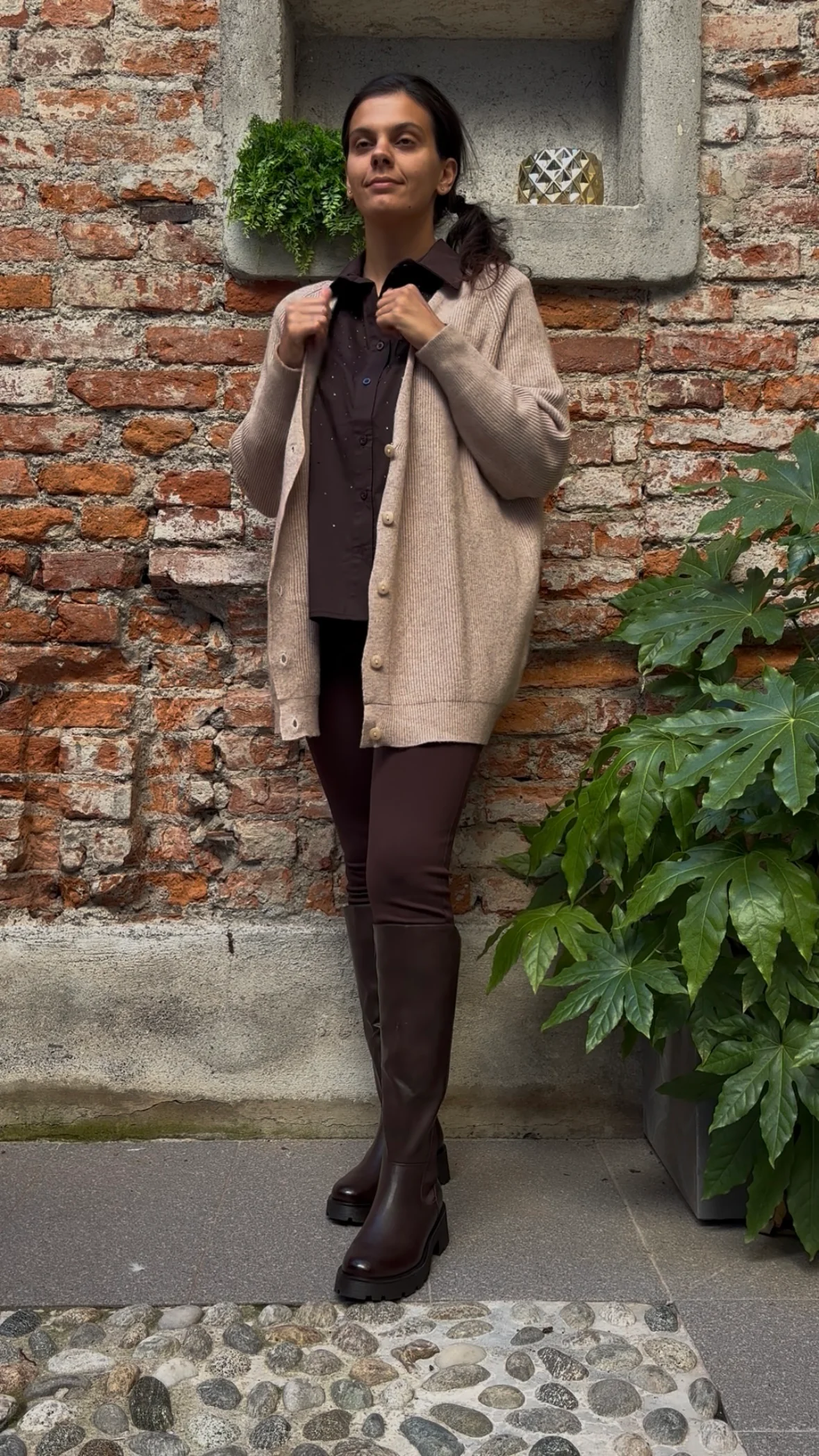 SUSY MIX - CARDIGAN OVER - BEIGE - immagine 7