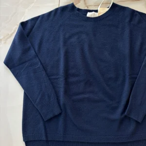 ANGELA DAVIS - MAGLIONCINO GIROCOLLO - GIULIA RI9PA12 - BLU