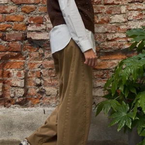 SOUVENIR - PANTALONE OVETTO CON CINTURA - LIQUIRIZIA