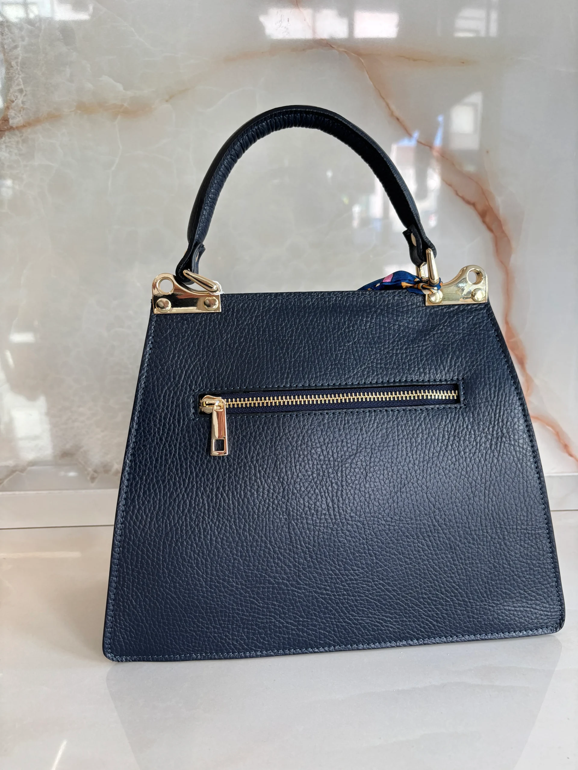 BORSA - FOULARD - BLU NOTTE - immagine 4