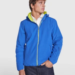 6428 Siberia Roly | Giacca Softshell | Uomo | 2 Strati | Interno in Micropile | con Tasche | Elasticizzato | Cappuccio Removibile | 300gr/m2