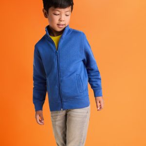 6439 Ulan Bambino Roly | Felpa Bambino | Zip Intera | con Tasche | 280 gr/m2