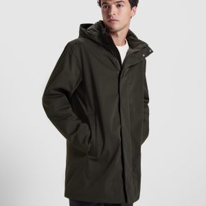 6704 Dome Uomo Roly | Parka Trapuntato a 3/4 con collo alto e cappuccio | con Zip | con Tasche |