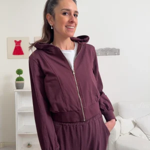 Felpa con zip BEATRICE