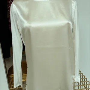 DANIEL E MAYER - MAGLIA GIROCOLLO SETA - BIANCA