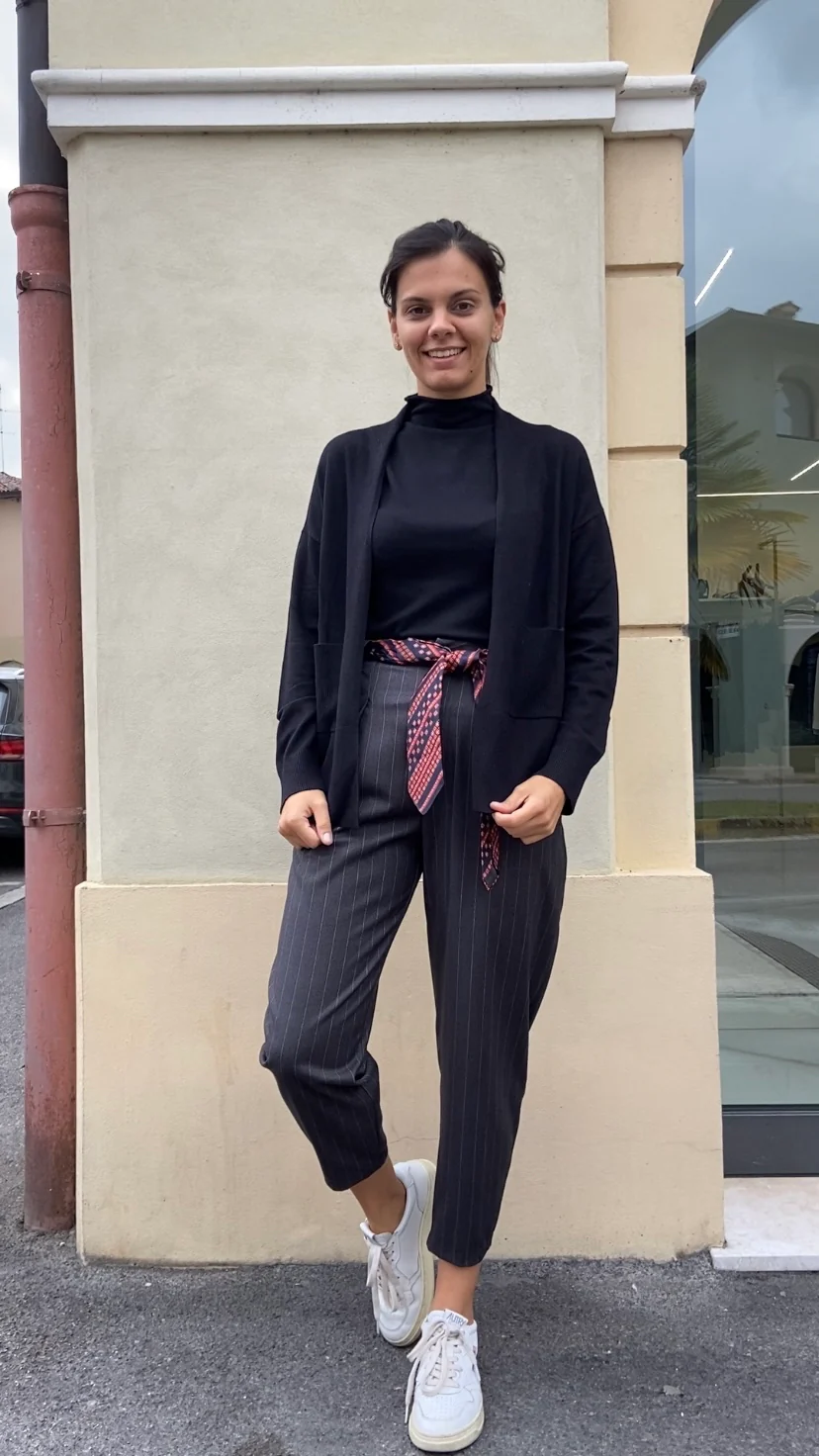 DANIEL & MAYER - CARDIGAN COORDINATO - NERO - immagine 4