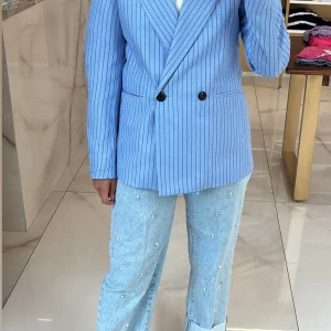 HAVEONE - GIACCA DOPPIOPETTO - CELESTE