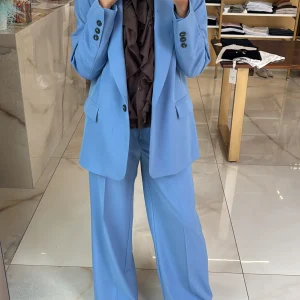 HAVEONE - GIACCA COMPLETO - CELESTE