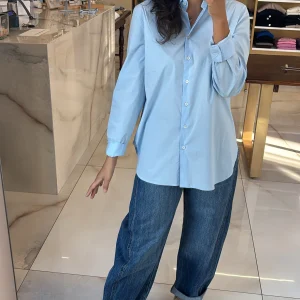 DANIEL & MAYER - CAMICIA IN COTONE BASICA - AZZURRA