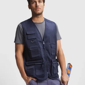 9111 Venera Roly | Gilet da Lavoro Multitasche | Smanicato | Uomo | Scollo a V | 200gr/m2