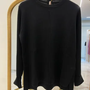 MARGARET - MAGLIONE lana merino extrafine ANASTASIA - NERO