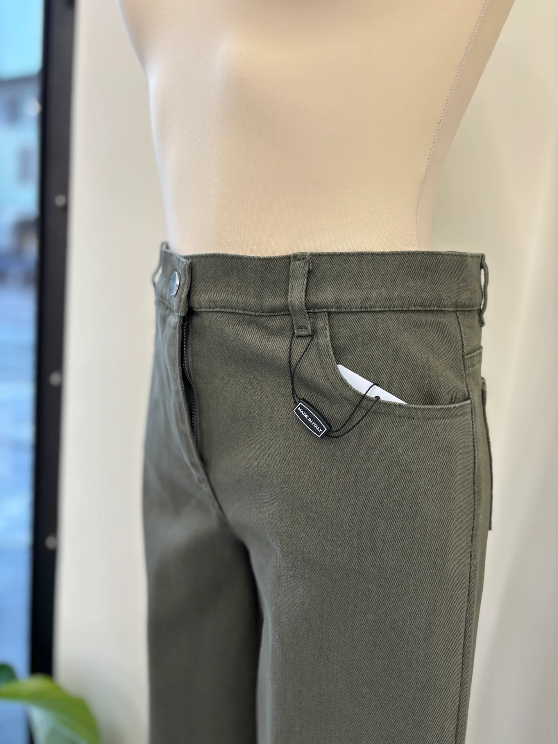 DANIEL & MAYER - JEANS MARTA - VERDE MILITARE - immagine 6