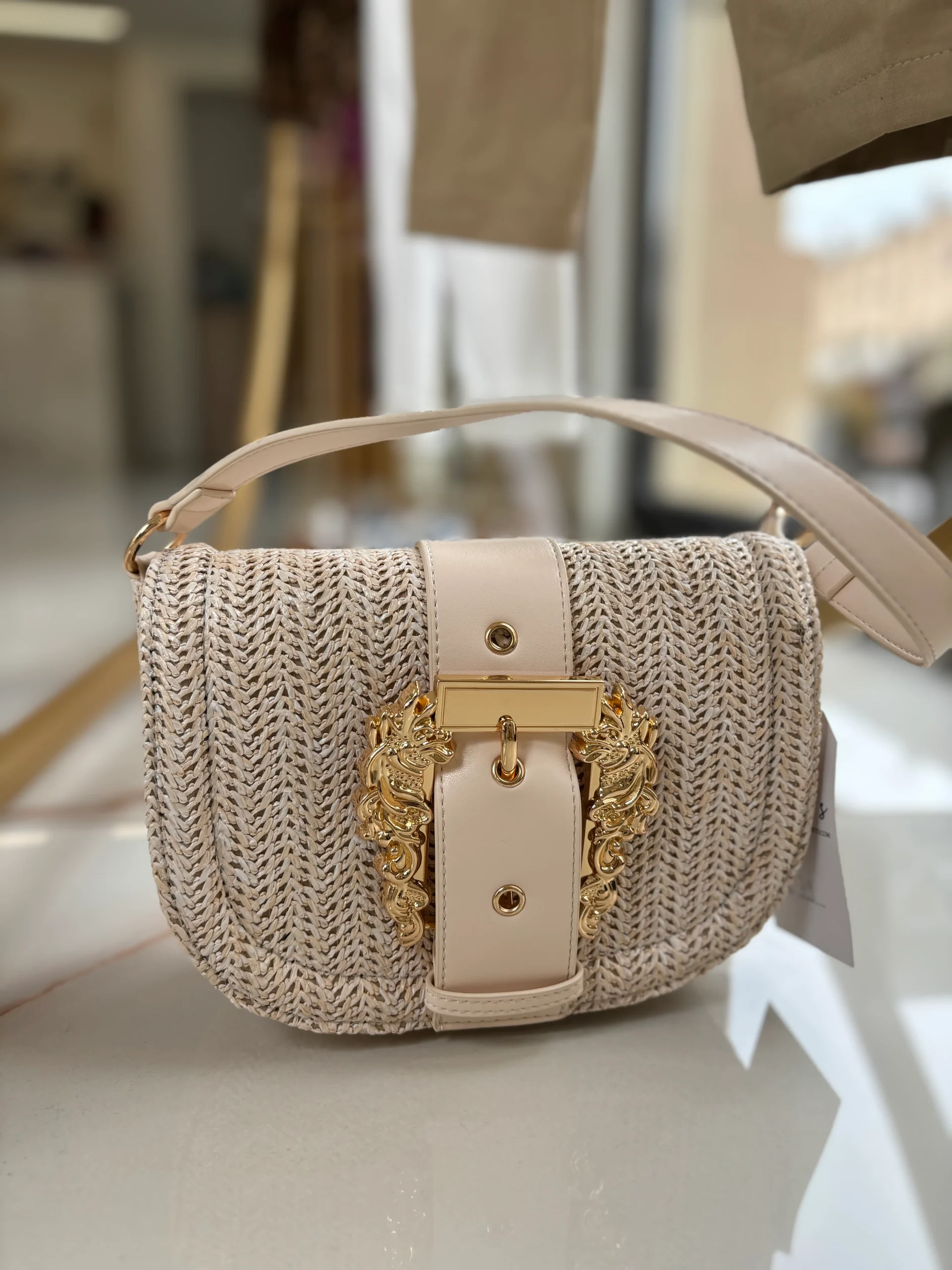 BORSA - LAVORATA - PANNA - immagine 2