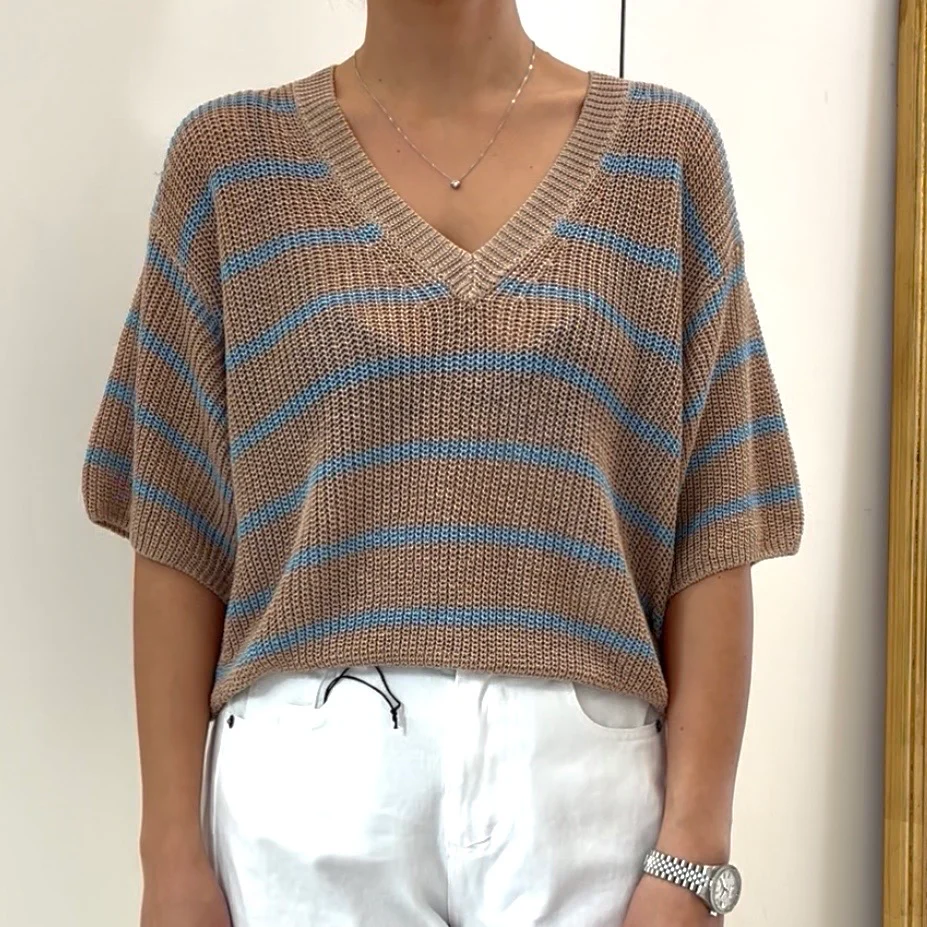 TENSIONE IN - MAGLIA RIGA - MANICA 3/4 - immagine 3