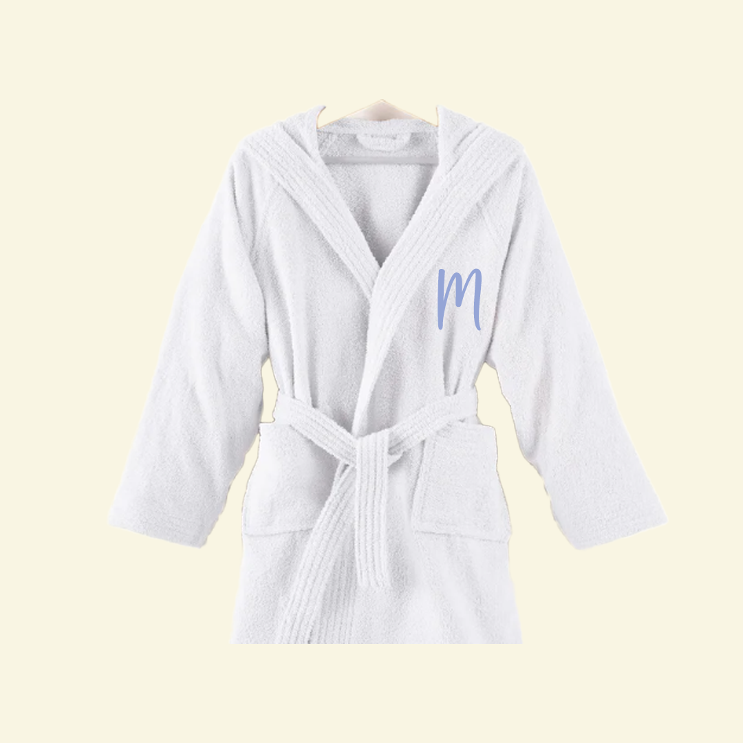 Accappatoio bambino ricamato