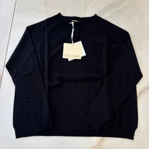 ANGELA DAVIS - MAGLIONCINO GIROCOLLO - GIULIA RI9PA12 - NERO