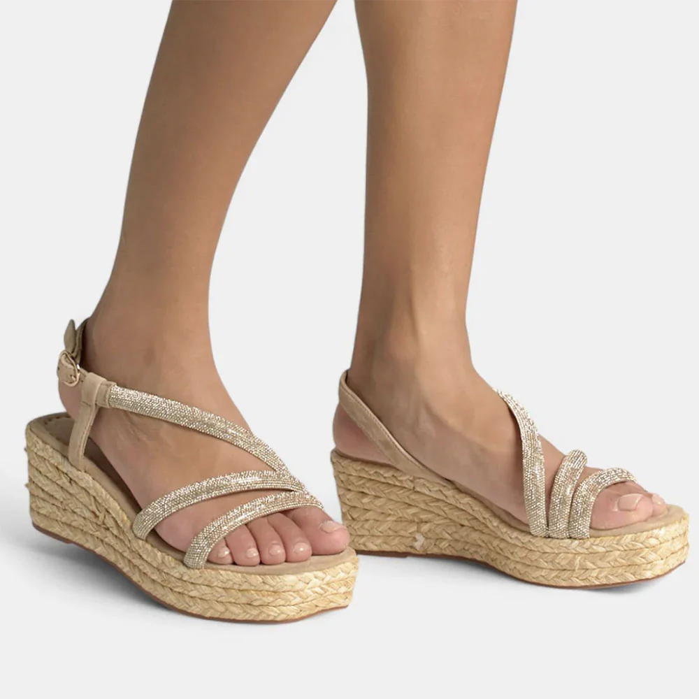 Alma En Pena sandalo con zeppa da donna V2551452 - immagine 3