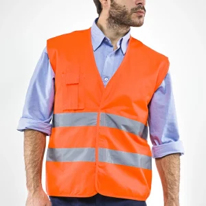 Gilet H.V. Sottozero | Gilet Alta Visibilità | Uomo | con Tasca | Conforme | 240 gr/m2
