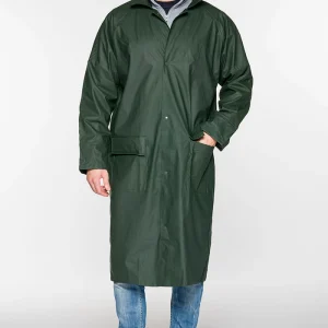 Cappotto in Poliuretano Sottozero | Giubbotto Uomo | Impermeabile | Antipioggia | con Tasche | con Cappuccio | 300 gr/m2