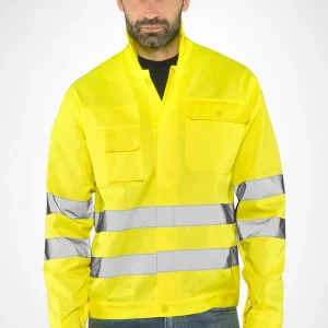 Giubbetto H.V. Sottozero 1720 | Giacca Alta Visibilità | Uomo | con Tasche | Conforme | 240 gr/m2
