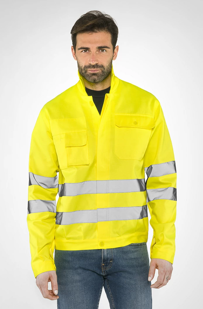 Giubbetto H.V. Sottozero 1720 | Giacca Alta Visibilità | Uomo | con Tasche | Conforme | 240 gr/m2