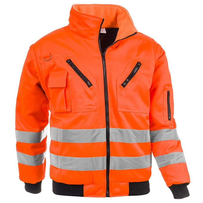 Nuovo Cantoniere Sottozero | Giubbotto Alta Visibilità | Giacca | Uomo | Imbottito | Maniche Staccabili | con Tasche | Conforme - immagine 3