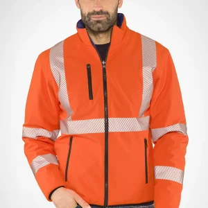 Doubler H.V. Sottozero | Giubbotto Alta Visibilità | Giacca | Uomo | Reversibile | con Tasche | Conforme | 310 gr/m2