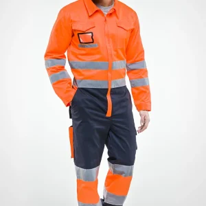 Tuta Bicolore H.V. Sottozero 2520AX/GIX | Tuta Alta Visibilità | con Tasche | Conforme | 240 gr/m2