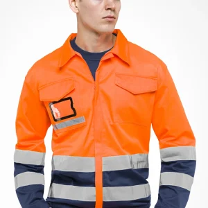 Giubbino Bicolore H.V. Sottozero 2720AX/GIX | Giacca Alta Visibilità | Giubbotto | con Tasche | Conforme | 240 gr/m2