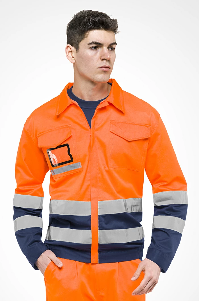 Giubbino Bicolore H.V. Sottozero 2720AX/GIX | Giacca Alta Visibilità | Giubbotto | con Tasche | Conforme | 240 gr/m2