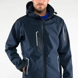 Geyser Sottozero | Giacca Softshell | Giubbotto | Uomo | con Tasche | con Cappuccio | 310 gr/m2