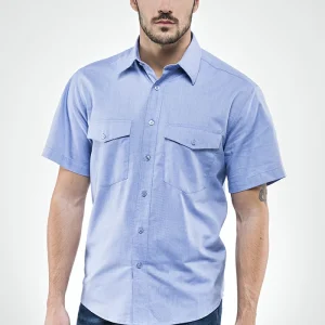 Camicia Oxford M.C. Sottozero 60150 | Camicia Manica Corta | Uomo | con Tasche | 100% Cotone Oxford | 140 gr/m2