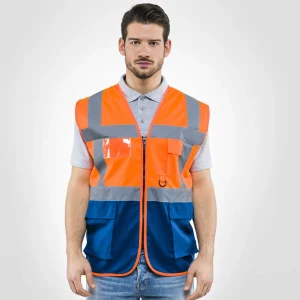 Gilet Laser Sottozero | Gilet Alta Visibilità | Uomo | Multitasche | con Tasche | Conforme | 120 gr/m2