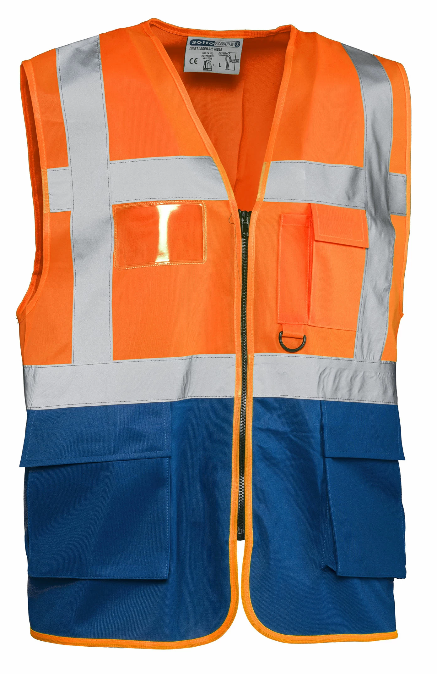 Gilet Laser Sottozero | Gilet Alta Visibilità | Uomo | Multitasche | con Tasche | Conforme | 120 gr/m2 - immagine 3