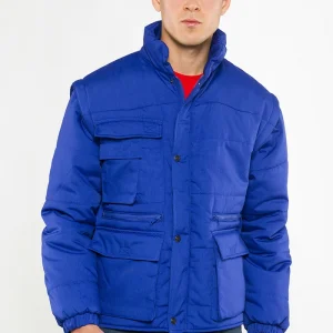 Super Antares Sottozero | Giacca da Lavoro | Giubbotto | Uomo | con Tasche | Imbottito | con Maniche Staccabili