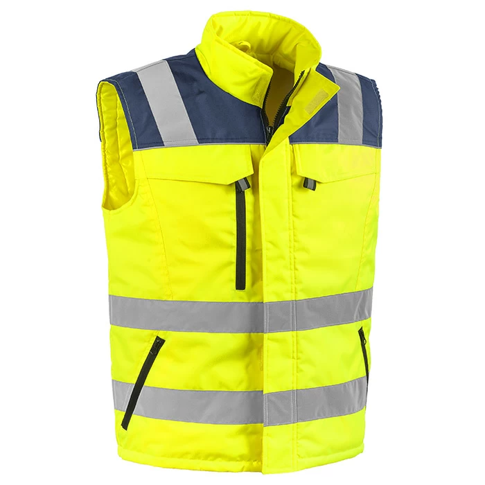 Valico Sottozero | Gilet Alta Visibilità | Uomo | con Tasche | Imbottito | Conforme - immagine 4