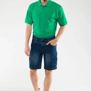 Short Jeans Apache Sottozero | Bermuda | Pantalone da Lavoro | Multitasche | Jeans | Elasticizzato | 340 gr/m2