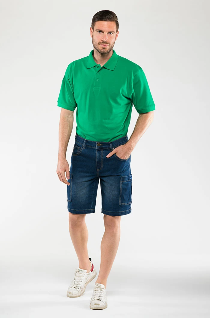 Short Jeans Apache Sottozero | Bermuda | Pantalone da Lavoro | Multitasche | Jeans | Elasticizzato | 340 gr/m2 - immagine 2