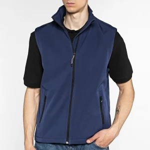 Ginger Sottozero | Gilet da Lavoro | Softshell | Uomo | Smanicato | con Tasche | 280 grammi
