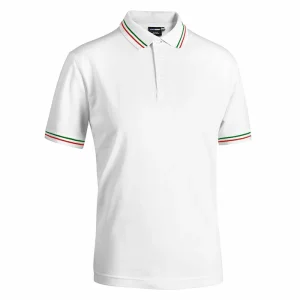 Cortez Sport Sottozero | Polo Uomo | Tricolore Italia | 100% Cotone | 195/200 gr/m2