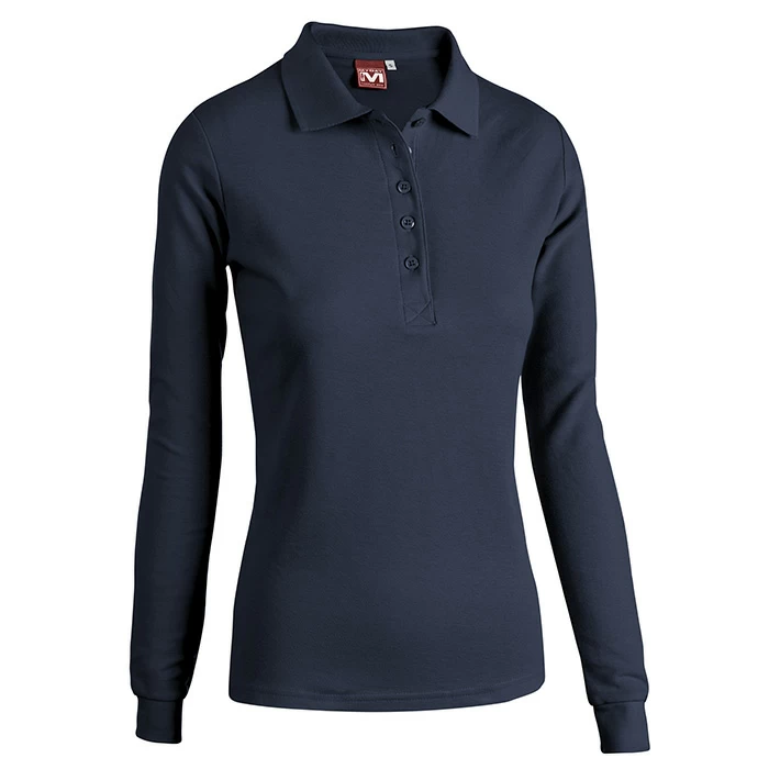Steffi Sottozero | Polo Donna | 100% Cotone | Manica Lunga | 195/200 gr/m2 - immagine 2
